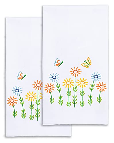 Jack Dempsey Hand Towel DECORATIV, Field of Flowers