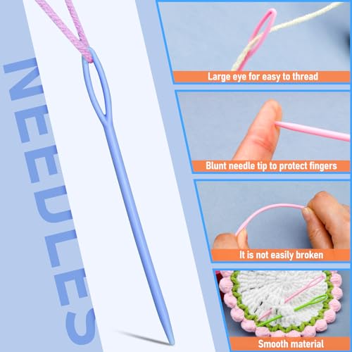Bupete 25 PCS Yarn Needles, Tapestry Needle Darning Needles for Yarn - color: Colorful 25 Pieces