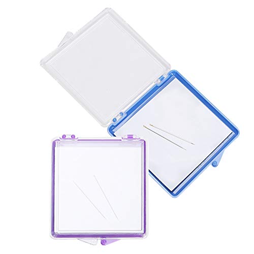Sewing Pins Magnetic Holder,Sewing pin Holder minder Cushion Cross Stitch Storage Organizer Embroidery Keeper,Sewing Notions & Supplies 2PCs Magnetic Sewing Pincushion Pin Storage Case