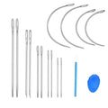 14PCS Hand Sewing Needles Kit, Heavy Duty Large Eye Leather Needle