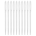 uxcell 60 Pcs Large Eye Sewing Needles, 2.76 Inch 2mm High Carbon Iron Embroidery Thread Needle Sewing Big Eye Needle Knitting Needles for Hand Sewing Art Crafts, Silver - size: 70mm, 2mm
