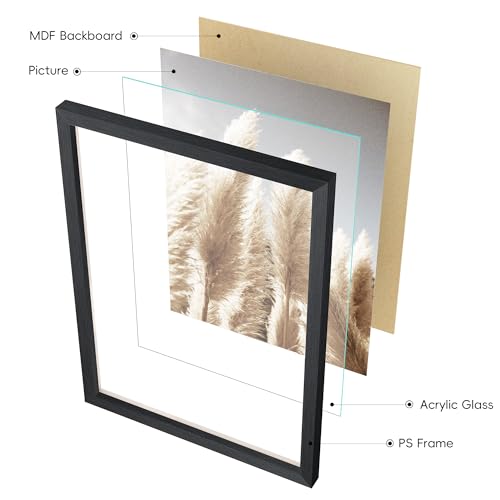 ArtbyHannah Gallery Wall Frame Set, 8 Pack Multi-color Picture Frame, Small - color: Multi, size: Small