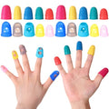 Zonon 20 Pcs Rubber Thimble Finger Protector,Multicolor - color: Multicolor)