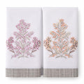 Bathroom Hand Towels Set of 2, Yellow Pink Natural - color: 1287 - Yellow Pink Natural