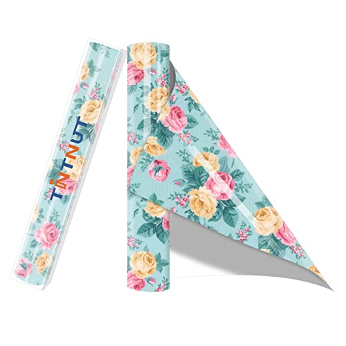Tintnut Blue Rose Heat Transfer Vinyl Roll, 10 Pcs 12"x5ft Iron on Vinyl - color: Blue