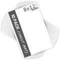Mat Board Center 10 Pack Uncut Mat Boards, 8x12 White Matboards - size: 8x12