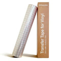 Clear Transfer Tape for Vinyl - 12’’ x 49 FT w/Red Alignment Grid Transfer Paper for Wall, Window, Crafts and Decals, Medium Tack Vinyl Transfer Tape for Permanent Adhesive Vinyl Sheets