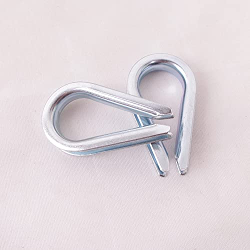Wire Rope Thimble, for Wire Rope Dia. 3/16 in, Carbon Steel,(3/16" 50PCS) - size: 3/16“