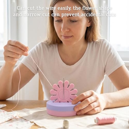 2Pcs Thread Cutter Tool Set, Floral Design Thread Cutter for Sewing, Thread Snippers Suitable for Home Sewing Projects and Professional Tailoring Workshops