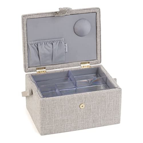 Hobby Gift Medium Sewing Box Organiser - color: Birds on Bobbin