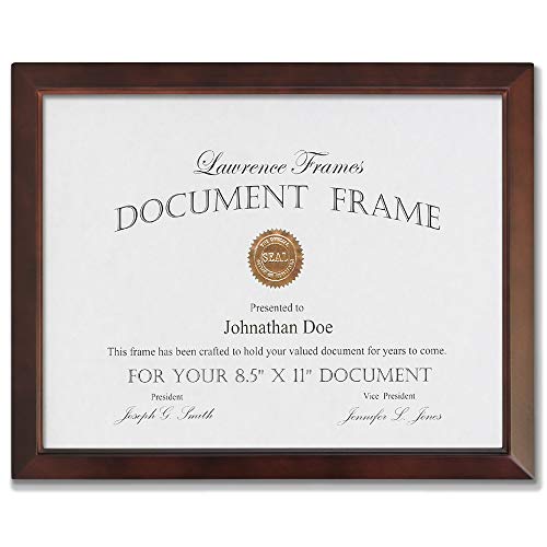 Lawrence Frames Lawrence Woods Frame, 8.5x11, Esspresso Brown - color: Esspresso Brown, size: 8.5x11