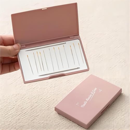 Magnetic Needle Storage Case, Portable Knitting Pin Holder, Magnetic Manual DIY Sewing Stitching Pin Organizer Box (Green) - color: Green