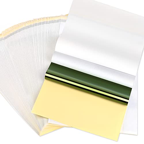 50 Sheets Tattoo Transfer Paper, Cridoz Tattoo Stencil Paper for Tattooing, Transfer Paper for Tattooing, A4 Size 8 1/4" x 11 3/4