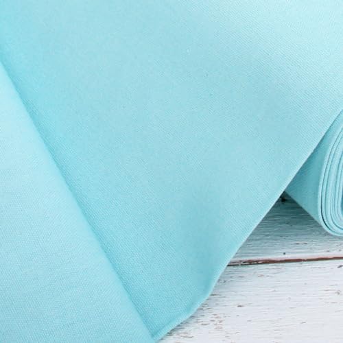 Threadart Light Aqua Linen Fabric - 10 Yard Cut, 55" Wide - color: Light Aqua, size: 10 YARDS