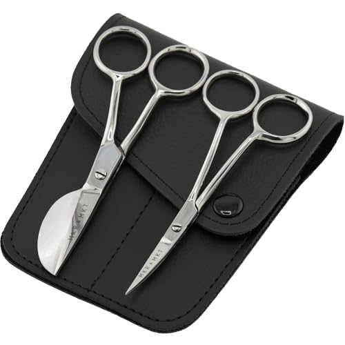 Applique Embroidery Scissors Set - Duckbill & Needlepoint, 4.5", Polished - color: Polished