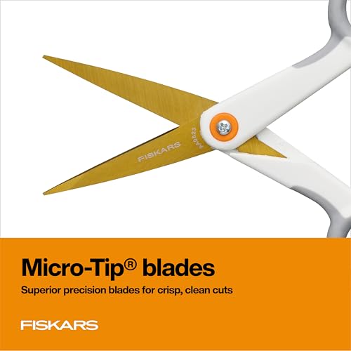 Fiskars 5" Micro-Tip Titanium Scissors, Precision Craft Scissors - style: Micro-Tip Titanium