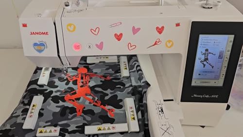 Brewland 4in1 Magnetic Embroidery Hoop Set for Janome MC550E MC500E MC400E - size: 4in1 Set (JA412MK+JA413MK+JA414MK+JA415MK)