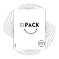 Golden State Art 11x14 White Backing Board, 10 Pack Backer Board for Print - size: 11x14