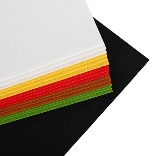 Whaline 18Pcs Christmas Felt Fabric Sheets Red Green Assorted Soft Thick Craft Felt Pack for Xmas Winter DIY Craft Sewing Patchwork Art Projects, 7.9 x 11.8 Inch - color: Christmas
