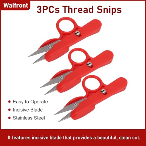3Pcs Stainless Steel Thread Snips, Clean Cuts for Sewing