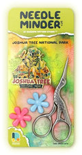 Awesome Pattern Studio Needle Minder Set - Joshua Tree Magnetic Needle Minder + 2 Needle Threaders + Crane Scissors. Enamel Pin for Cross Stitch, Embroidery and Craft - size: Joshua Tree Modern Design - SET #2