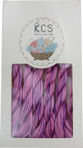 KCS 162 Yards(150 Meters) Mercerized Pearl Cotton Crochet Needlepoint Thread,Size 5,6 skeins,4260 - color: 4260