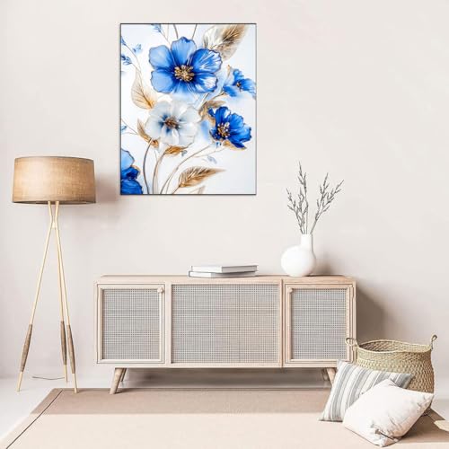 Stained Glass Flower Stamped Cross Stitch Kits for Beginners Adults - color: J151