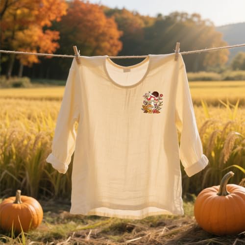 GLOBLELAND 4 Sheets Autumn Animals Water Soluble Embroidery Pattern