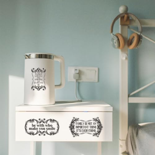 Peacoblue Ornamental Letter Rub On Transfers for Furniture Craft 6"x12" - style: Ornamental Letter