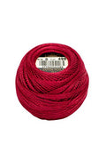 DMC 116 8-498 Pearl Cotton Thread Balls, Dark Red, Size 8