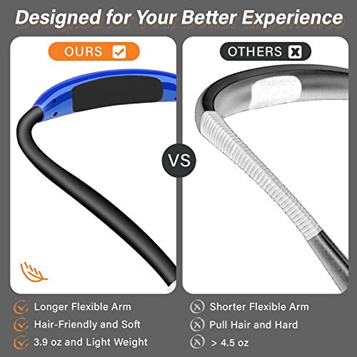 Vekkia Rechargeable LED Neck Book Light for Reading in Bed - color: Blue