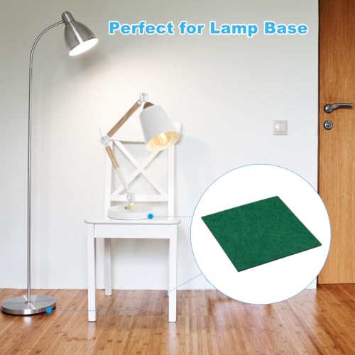 PATIKIL 12x12 Inch Lamp Base Felt, 6Pack 3mm Thickness Square Felt Furniture Pad Soft Adhesive Non-Slip Anti-Scratch Backed Felt for Lamp Furniture DIY Craft, Dark Green - color: Dark Green, size: 12x12 Inch