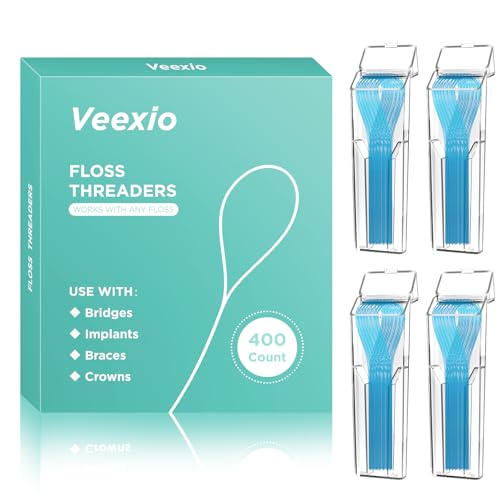 Floss Threaders, 400 Count Threaders for flossing, Dental Floss Threader - color: Floss Threaders Set (W/O Dental Floss)