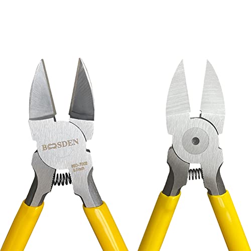 Wire Cutters6.5 inch, 2 Pack, Flush Cutters,BOOSDEN Spring Loaded Cutting Pliers,Side Cutters - size: 6.5"x2 Pack