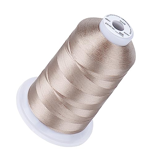 Simthread 5000M 40WT Polyester Embroidery Thread, Champagne S006 - color: ChampagneS006