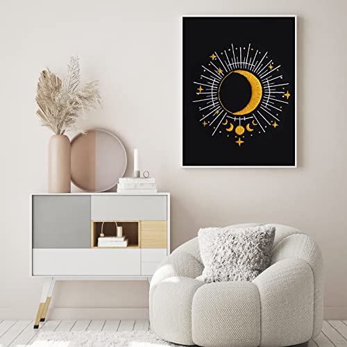 Louise Maelys Tarot Moon Embroidery Kit for Beginners Starry DIY Set - color: kit-3