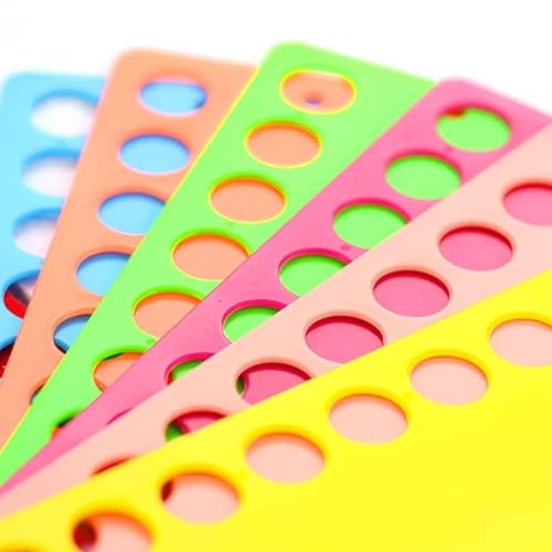 JuxLux 7 Pack Embroidery Floss Organizer Set, 6 Colorful Cross Stitch Threads Organizer Card & Thread Wax Conditioner for Cross Stitch Friendship Bracelet String