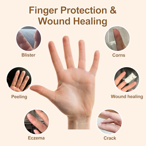 20 Pcs Gel Finger Cots, Reusable Silicone Thumb & Finger Protectors