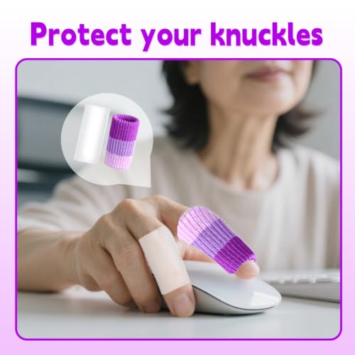 20 PCS Crochet Finger Guard and 10 PCS Gel Finger Sleeve Protectors
