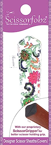 Designer Scissors Sheaths Shears Protective Covers-For Small Embroidery Scissors - Green Victorian Floral Garden Design-#SS-305 - color: Green Victorian Floral Garden, size: Single Small Size