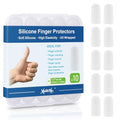 Gel Finger Cots Protectors, Silicone Covers, Bandages, Caps & Sleeve, Clear - color: Clear, size: M(10)