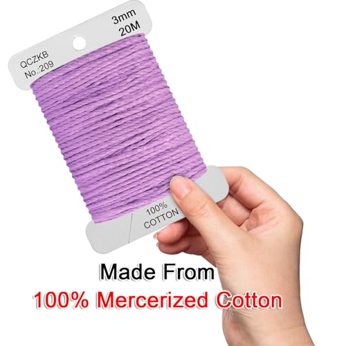 Classic Crochet Thread Yarn 100% Pure Cotton Thread,Col No: 209,Dark Lavender - color: Dark Lavender