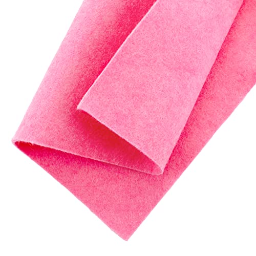 HairBow Center LLC HBC Merino Wool Blend Felt Crafting Sheets (8 5/8inx11 5/8in) Bubblegum Pink - color: Bubblegum Pink