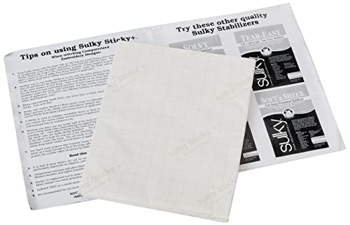 Sulky Sticky Self, 22.5-Inch by 36-Inch, Adhesive Tear/Away Stabilizer