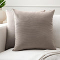 Encasa XO Throw Pillow Covers, Cotton, No Inserts 18"x18" - color: Beige, size: 18" x 18" (Pack of 2)