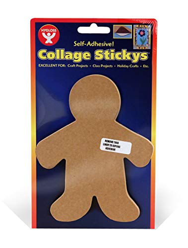 Hygloss Sticky People Craft Boards - 6 Pack 5-Inch Self Stick Collage Boards for Kids - Peel & Stick Mounting Boards for Art Projects, School Crafts, Classrooms, and DIY Displays - size: 6-Pcs, style: Person 5"
