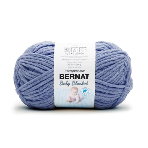 Bernat Baby Blanket Yarn for Crocheting Soft, Baby Denim - color: Baby Denim, size: 1 Pack