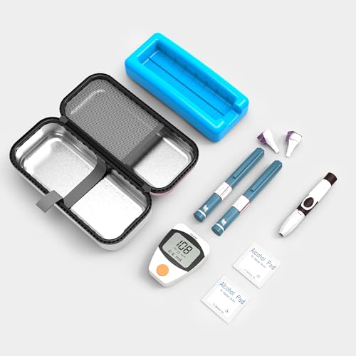 SHBC Insulin Pen Carrying Case Portable Medical Cooler Bag for Diabetes with Protective Ice Brick - Convenient to Changing Needles with Each Injection White Pink - color: White Pink
