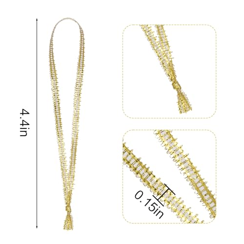 100Pcs Christmas Ornament Hangers, Hand Tied Ribbon Loops, Thin Gold Ribbon - color: Gold