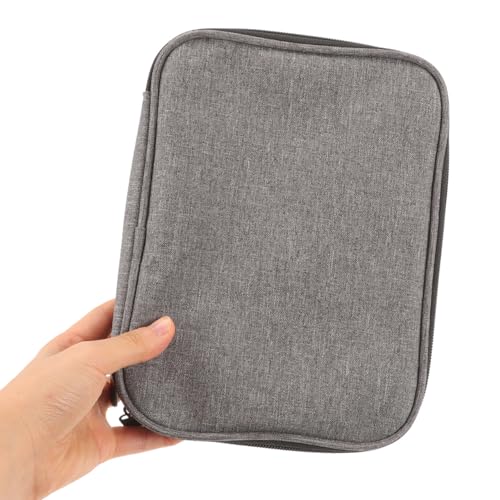 Healifty Circular Knitting Needle Case Wire Loop Needle Bag with Multi-Compartment Organizer for Crochet Hooks Knitting Accessories and Circular Storage Portable Craft Carrying Bag 8.66X6.69X1.77In